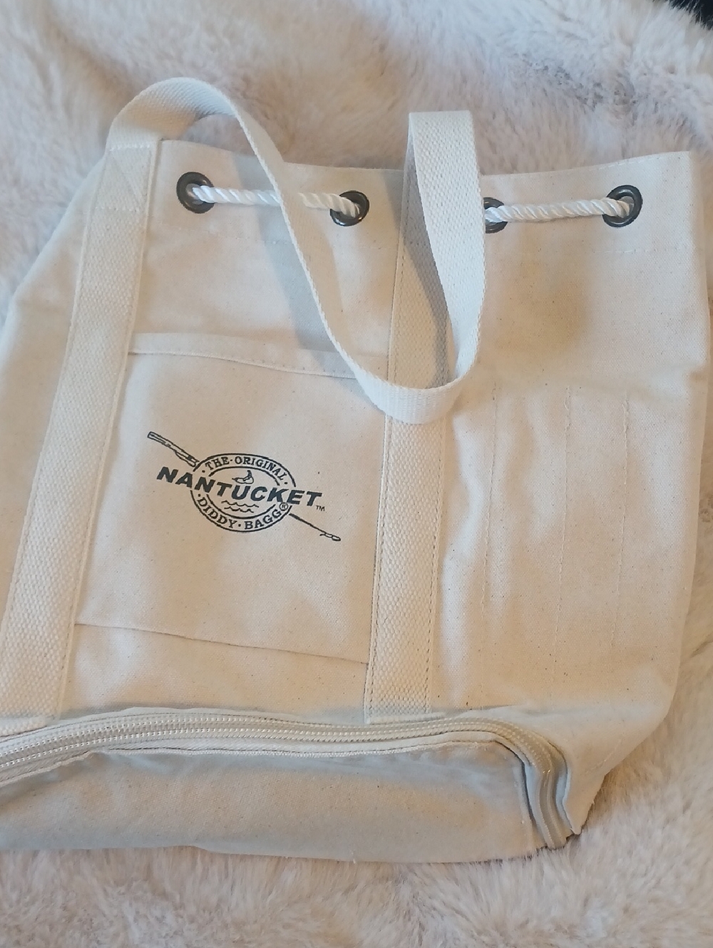 Nantucket Canvas Tote Bag in Natural